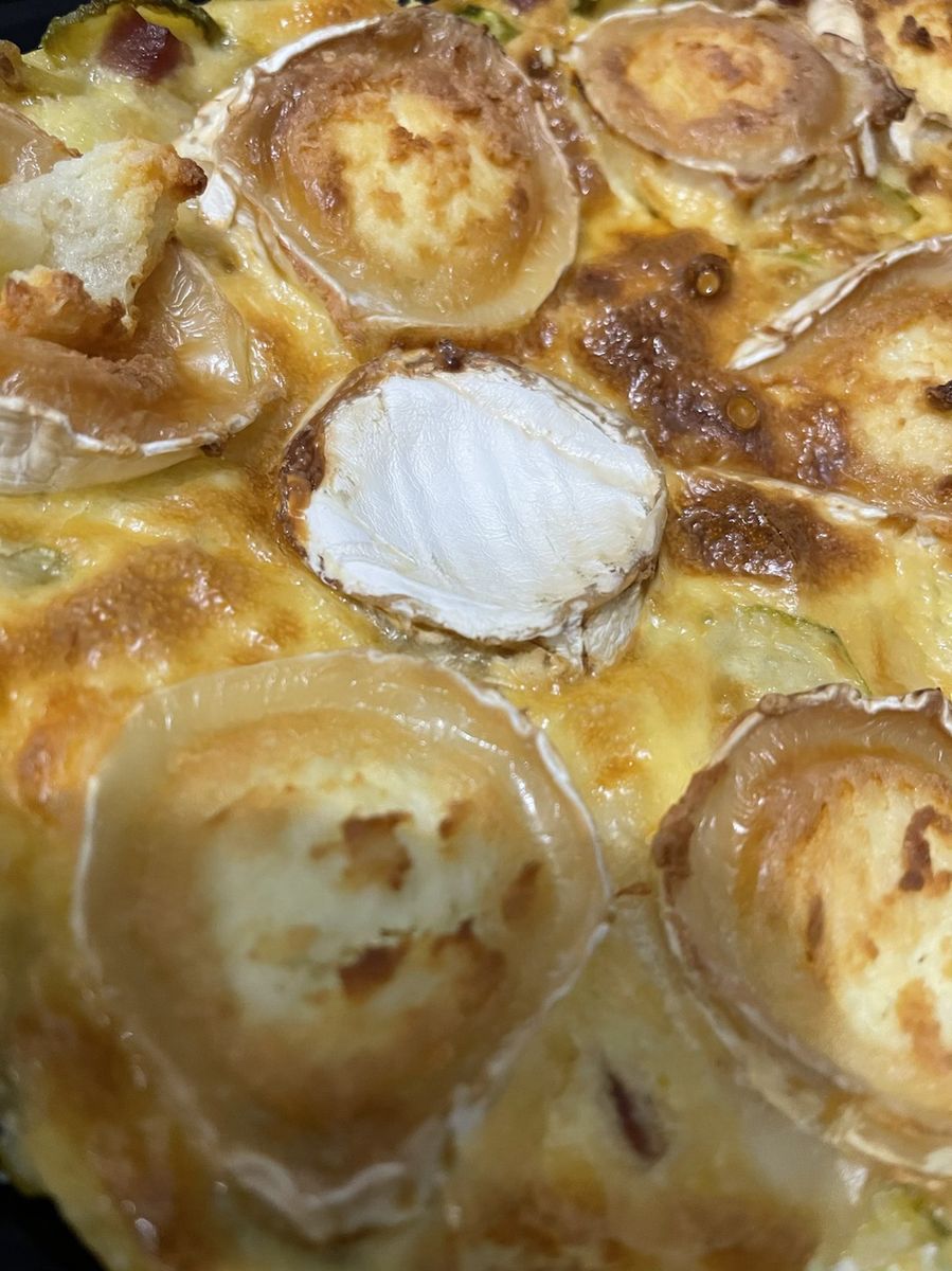 Gratin chèvre courgette