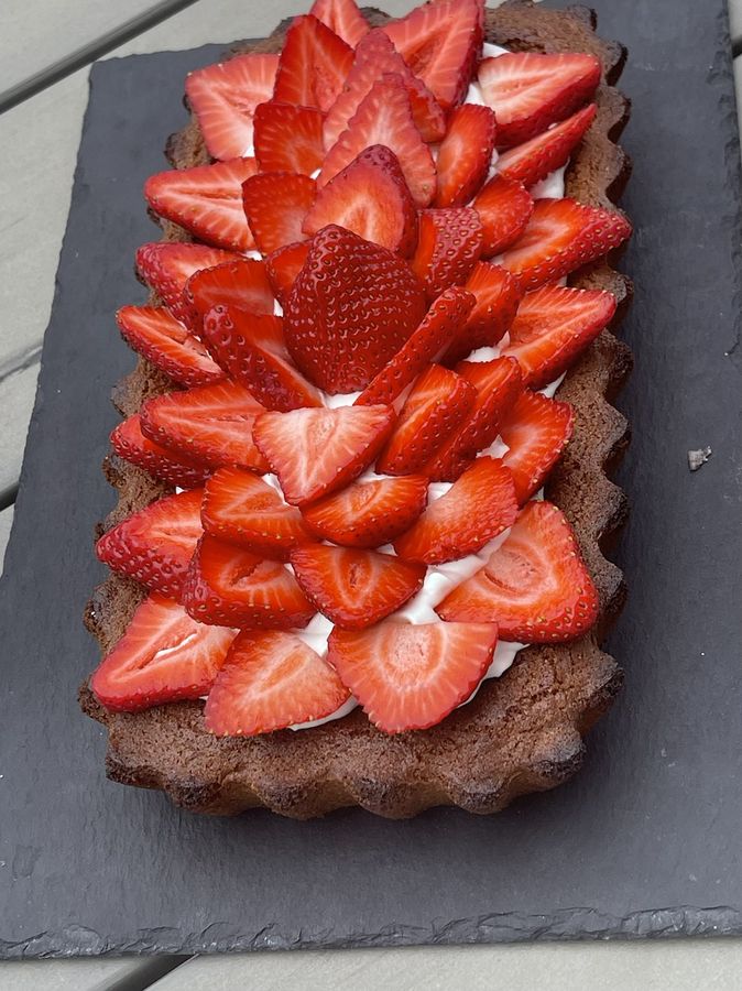Tarte aux fraises sablé breton