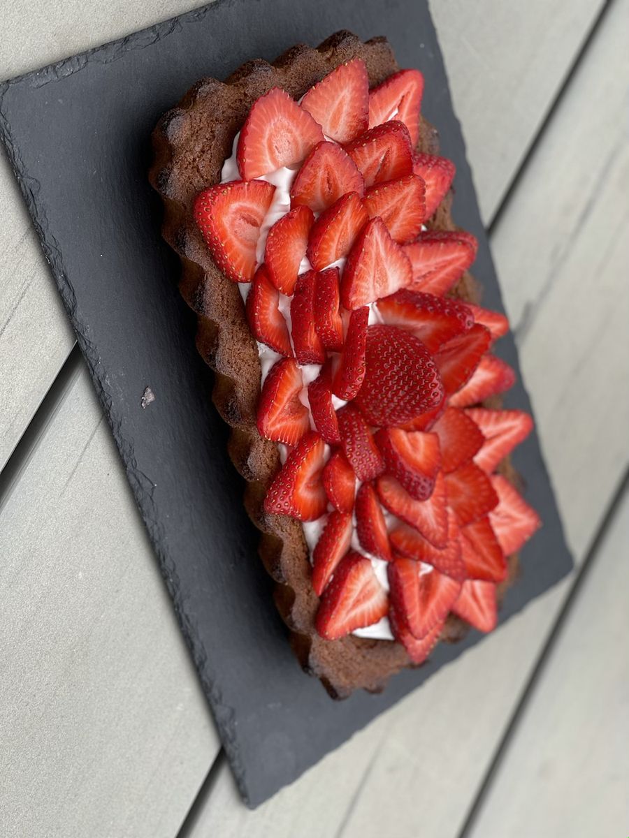 Tarte aux fraises sablé breton