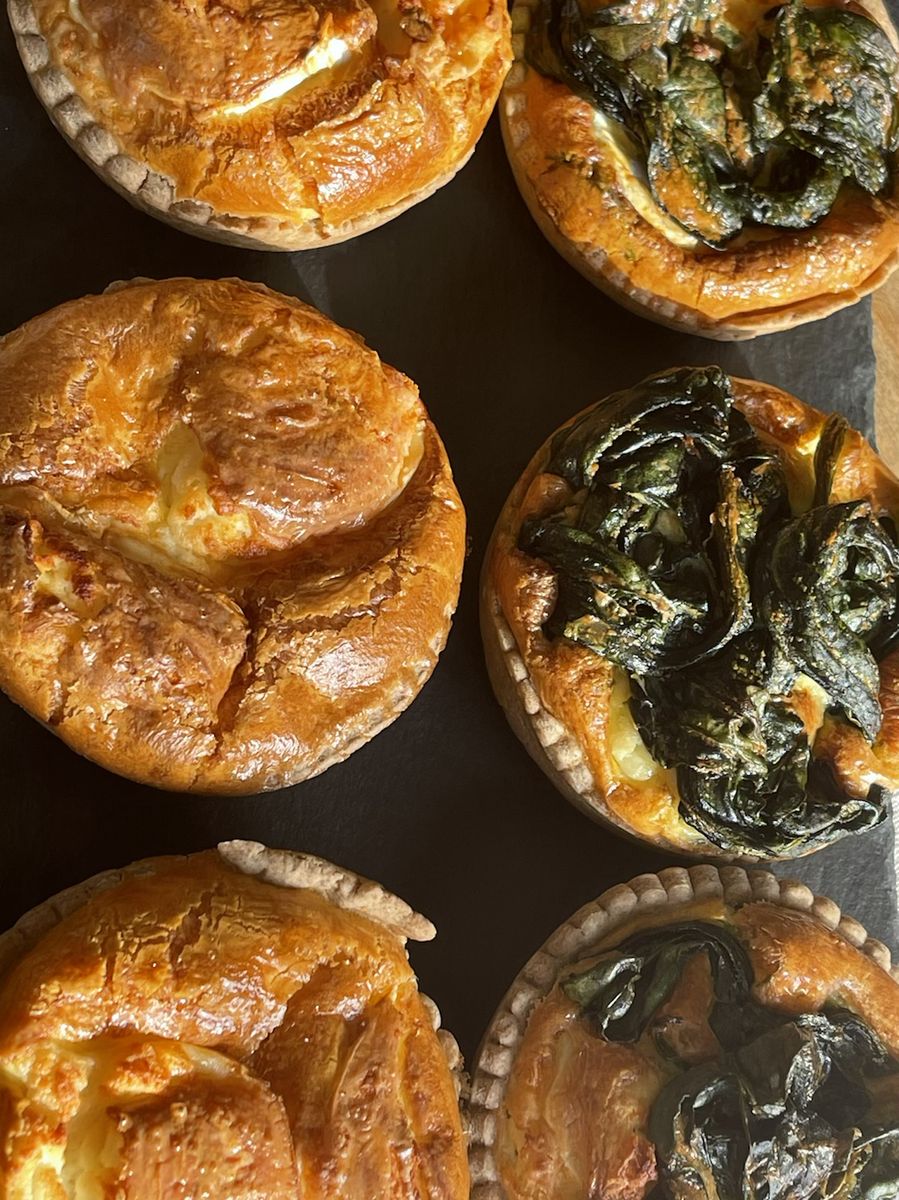 Tarte sarrasin chèvre épinard