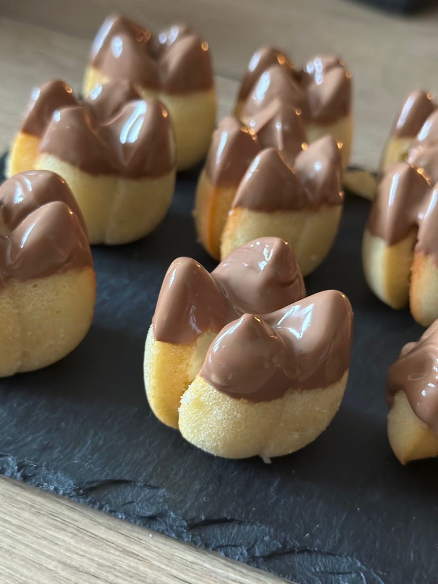 Fleur financier chocolat