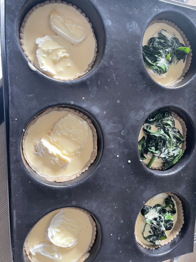 Tarte sarrasin chèvre épinard